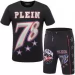 philipp plein short de survetement squad 78 hommes black